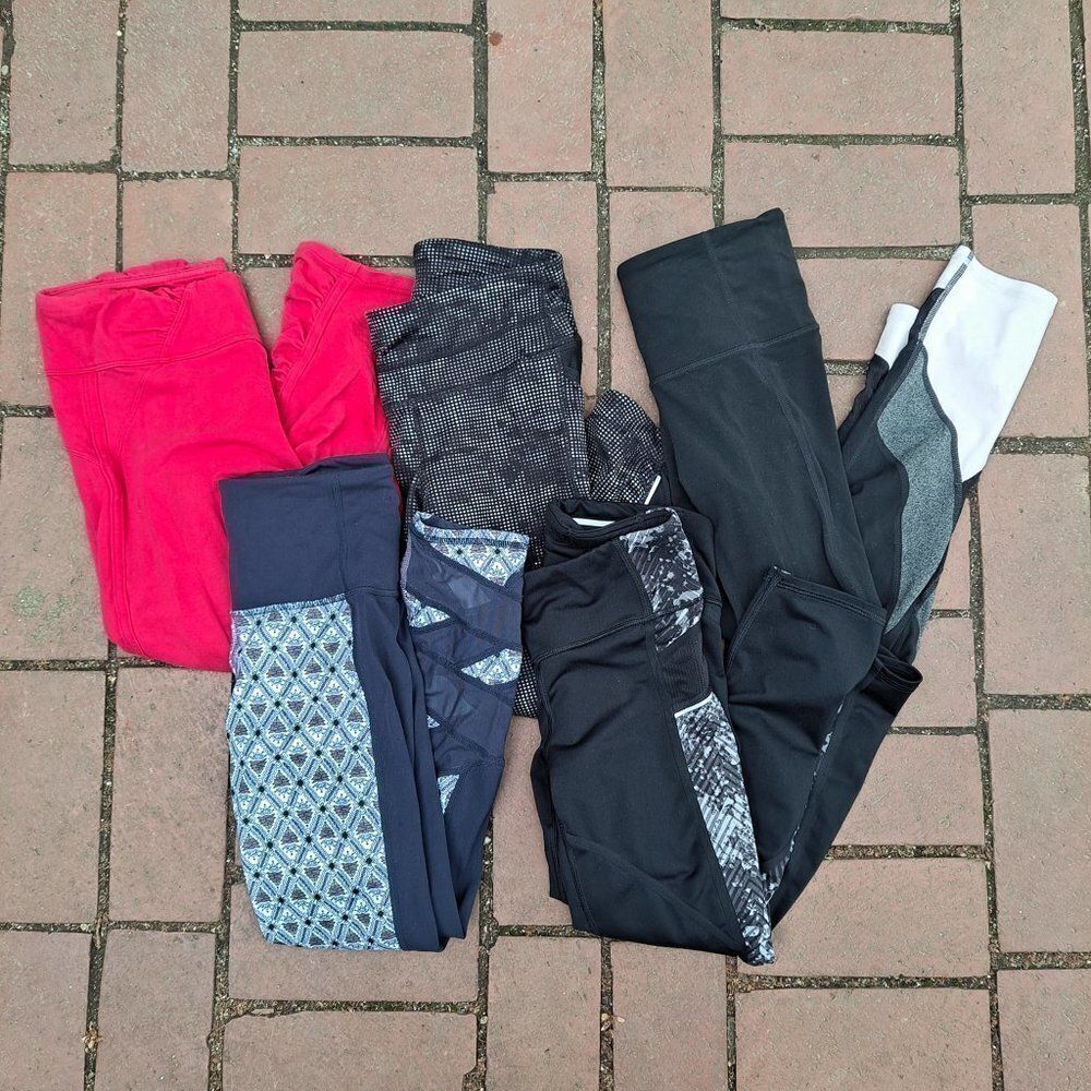 Lot 5 ATHLETA Cropped Leggings XXS Mantra‎ Pockets